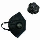 Респиратор KN95  (FFP2) с клапаном выдоха черный