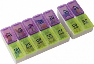 Таблетница Трансформер двойной (Пилюля) фото 3432