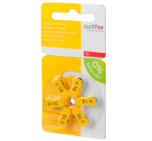 Батарейки слуховые  размер 10 Audiofon (Германия) фото 5842