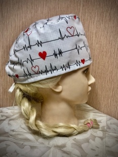 Колпак медицинский "Линия жизни" белый фото 1977