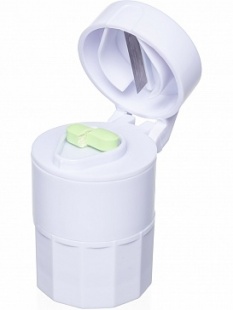 Таблетница с делителем, размельчителем и мензуркой (Пилюля) фото 3404