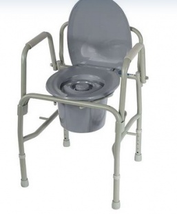 Кресло-туалет 10583 с опускающимися ручками фото 3023