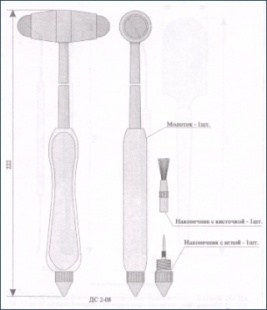 Молоток неврологический для исследования сухожильных рефлексов МН-М-МИЗ фото 3677