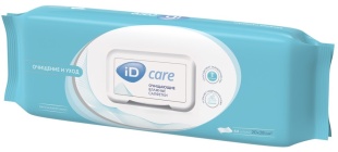 Салфетки влажные ID Care очищающие  64шт (Россия) фото 5675