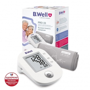 Тонометр B.Well pro-33 (с манжетой 22-32 см) фото 4104