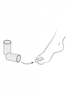 Силиконовый вкладыш на пальцы стопы FW-639 B.Well фото 4603