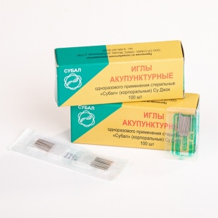 Иглы акупунктурные 0,2 х 8 мм Субал (100 шт) для Су Джок фото 1893