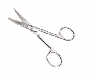 Ножницы медицинские  140 мм острые вертикально-изогнутые фото 1396