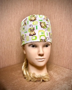 Шапочка медицинская (колпак) "Обезьянки" фото 1996