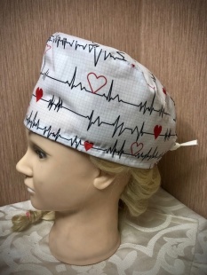 Колпак медицинский "Линия жизни" белый фото 1978