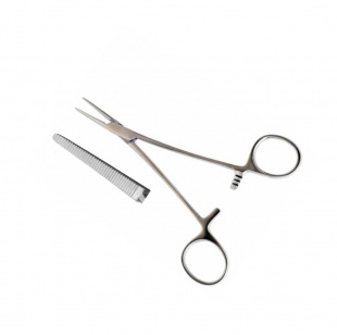 Зажим кровоостанавливающий типа  Москит прямой 15 см фото 993