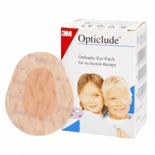 Пластырь глазной Opticlude 5,0 х 6,2 см (бежевый) (Оптиклюд) фото 1321