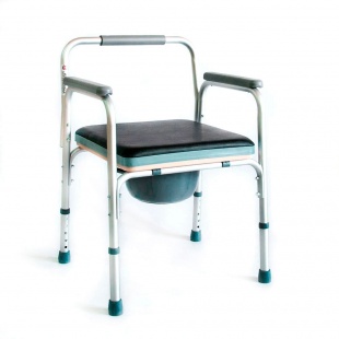 Кресло-туалет FS895L (Мега Оптим) с мягким сиденьем фото 1860