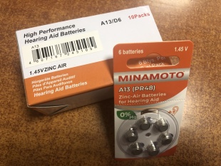 Батарейки размер 13 (MINAMOTO) фото 937