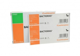Повязка абсорбирующая BACTIGRAS 10 х 10 см фото 1090