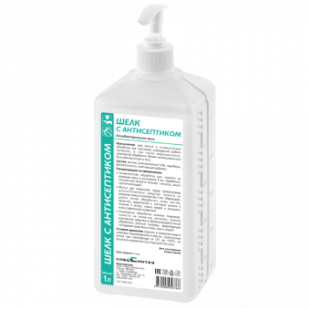 Жидкое мыло ШЕЛК с антисептиком 1 л фото 5941