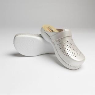 Сабо женские Леон арт. MED102P (перламутр) фото 5549