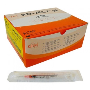 Шприц 1 мл одноразовый (инсулиновый, туберкулиновый) фото 5886